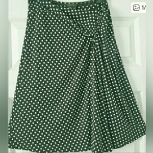 ♦️BCBGMaxAzria Faux Wrap, A-line Polka Dot Skirt♦️